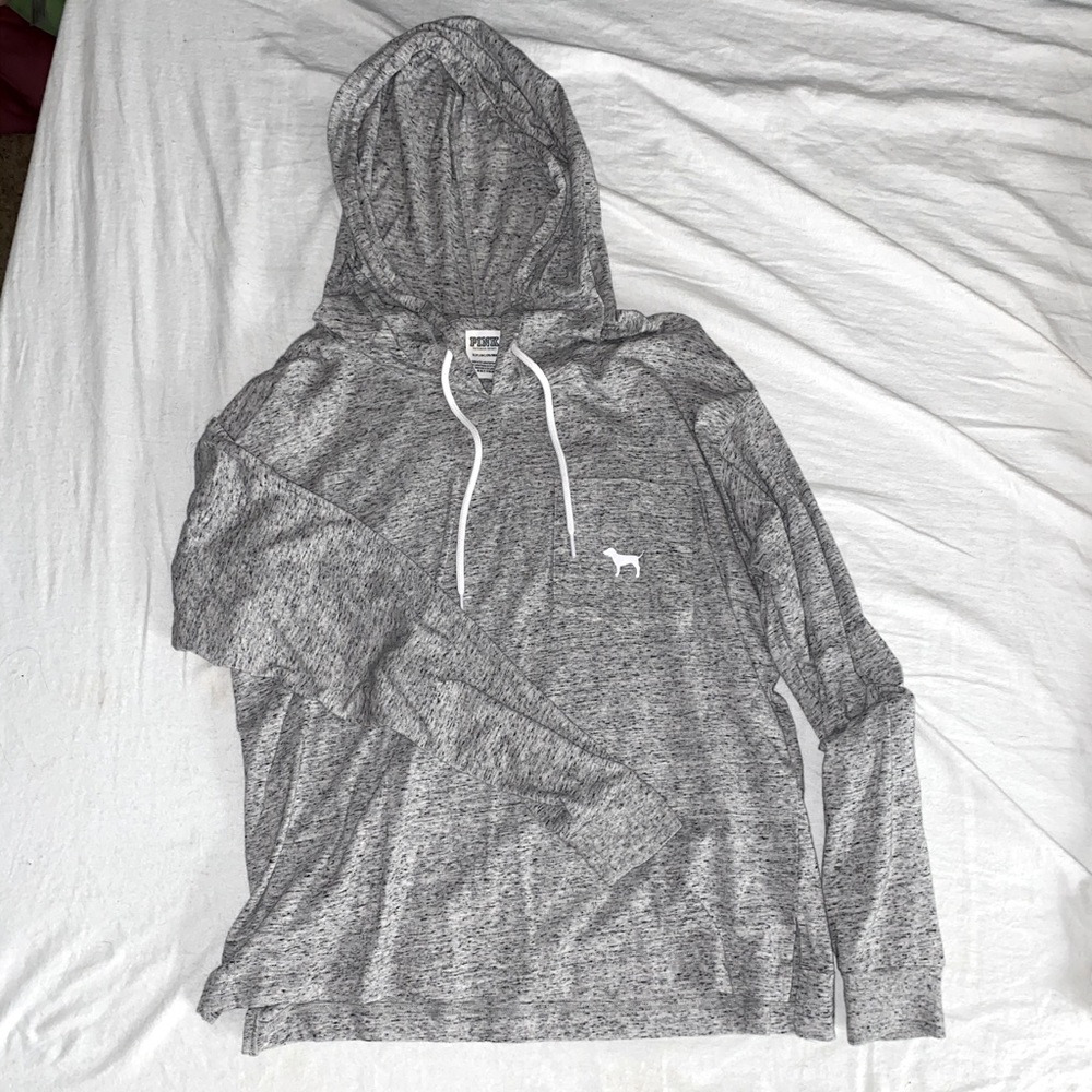 PINK Victoria’s Secret gray pullover size small